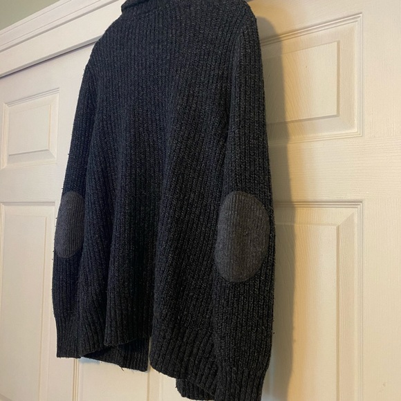 H&M Button Sweater Charcoal Medium - Picture 4 of 7